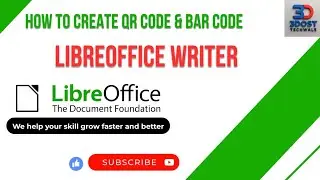 📌 How to Create QR Code and Bar Code in Libreoffice Writer || #libreofficewriter #libreoffice
