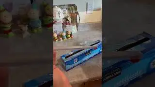 Easier Way to Use Food Wrap ☺️ #food #kitchen #costco #diy #cleaning #housework #asmr