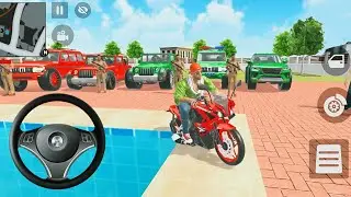 Franklin on Red Sports Bike 🚨 Police Jeep Chase | Indian Theft Auto Open World Gameplay