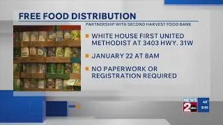 Free food distribution in White House