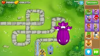 Perma Spikes VS BAD Bloon  Bloons Tower Defense 6