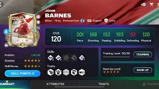 FC MOBILE VN: John Barnes Glorious Eras Icon Player 120 OVR Gameplay !!!