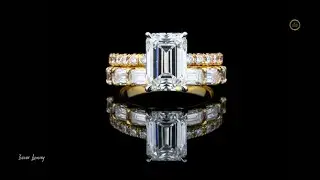 Elegance Two RowBaguette Studded Diamond Ring#Viral#Trending#FYP#Viralvideo#ring#popular#diamondring