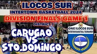 DIVISION FINALS GAME 1 | CABUGAO VS STO.DOMINGO | ILOCOS SUR INTERTOWN 2024 u21 GAME HIGHLIGHTS