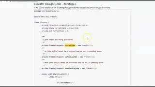 Elevator System Design Using Java