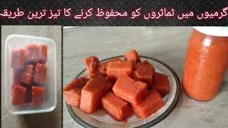 How to make tomato paste at home || tomato paste recipe easy and quick