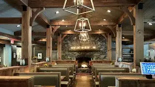 Dancing Bear Lodge eating brunch