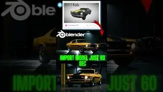 how to import models into blender/ blender realistic  #shortsfeed #viral #shorts