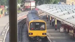 Class 144 Pacer departing Keighley Station
