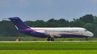 USA Jet Airlines DC-9-15(F) [N196US] Takeoff at Willow Run Airport