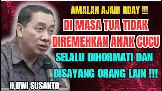 AGAR ANDA DI MASA TUA TIDAK DIREMEHKAN ANAK CUCU MANTU DAN SELALU DIHORMATI DAN DISAYANG ORANG LAIN