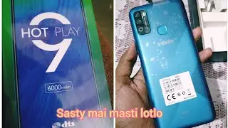 Hot 9 play unboxing ifinex cheapest 6000mah battery mobile