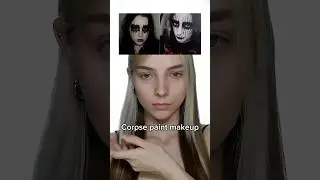 Corpse paint makeup tutorial 🖤 #corpsepaint #corpsepaintmakeup #blackmetal #makeuptutorial