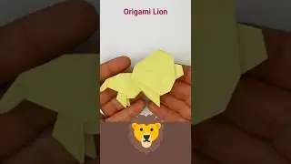 Origami Lion #origami #diy #origamitutorial #origamiart #origamianimals