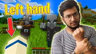 Minecraft but I play with my LEFT HAND!!!