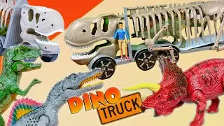Dino Transport Hauler Truck Vehicle with Lights & Sounds Dinosaurs | EPIC for Dino Fans