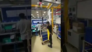 Light crane system with EDC hoist