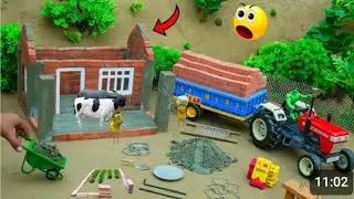 DIY Construction Science Project - Build a Water Well 2 Compartment and Mini Hand Pump With Bricks