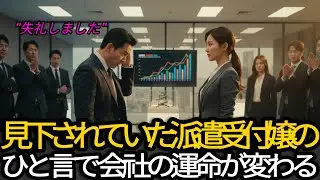 大企業で見下されていた契約社員の受付嬢, 彼女のアイデアが会社の運命を変えた.. | 人生の教訓 | 感動する話 | オーディオブック | 感動実話