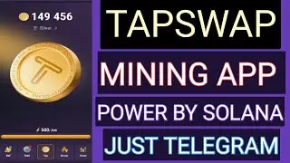 TAPSWAP Mining App Same NOTCOIN Joining Process |TAPSWAP Withdrawal Solana Wallet Phantom