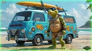 🎵 Wave turtle Trap. 4k Trap Music Melodic Good Bass 4k vid&eacute;o Music TV 4k 🎵