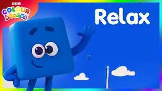 Blue Means Relax! 🔵 Blue compilation | Kids learn colours | @Colourblocks