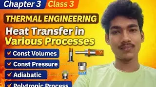 Heat Transfer in Various Process | Constant Volume, Pressure, Adiabatic & Polytropic 