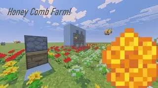 Easy Honey Comb Farm! (Bedrock 1.21)