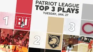 Patriot League Top 3 Plays | Jan. 27, 2026