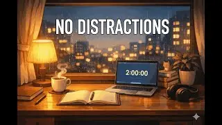 2 Hour Focus Timer ⏱️ | Study With Lofi Music | No Talking