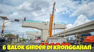 6 Balok Girder Ada Di Tengah Jalur Tol Jogja-Solo Ruas Kronggahan ‼️