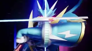 UlforceV-dramon/UlforceVeedramon (Mega) Evolution Cinematic | Digimon Super Rumble