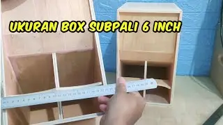 ukuran box subpali 6 inch sound miniatur || skema dan ukuran box subpali