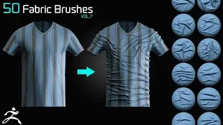 Create Realistic Fabric in ZBrush &ndash; 50 Brush Pack