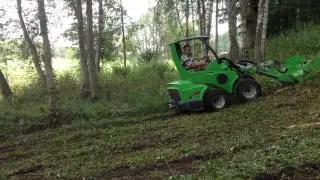 Avant 635 žolių, krūmynų mulčiavimas, flail mower