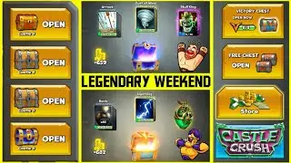 Castle crush- Legendary weekend 🔥 Mega Chest Opening 💥 - Sad Ending! Castle crush Funny Video😂