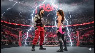 WWE LIVE MATCH  - ROMAN REIGNS  VS QUEEN ZELINA VEGA WWE RAW PT 09