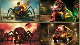 School bus monster Tiles hop#27