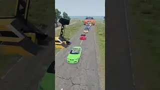 Small to large cars vs. sledgehammers #caranimation #drivinggames #carsimulators #decompressiongames