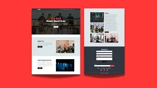 Create a Responsive Website using html css & javascript