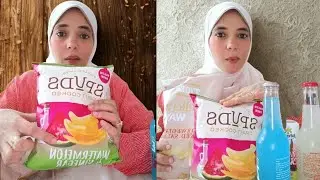 شيبس بالبطيخ😱 وسلمون مدخن كمان😅 ربنا يستر😁#chips#snacks#food#supermarket#اكل#تجارب#spuds#بطيخ#salmon