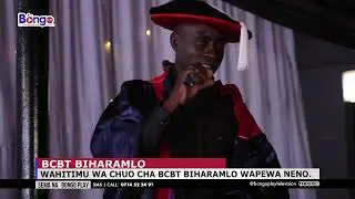 WAHITIMU WA CHUO CHA BCBT BIHARAMLO WAPEWA NENO