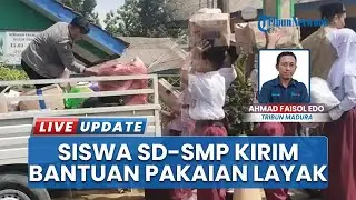 Solidaritas Pelajar Madura, Siswa SD-SMP Bangkalan Kirim Baju Layak Pakai untuk Pengungsi Banjir