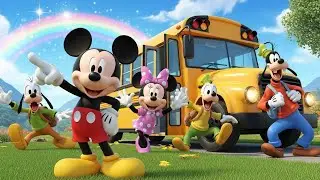 Mickey and Friends School Bus Adventure Time | Fun Kids Cartoon Journey