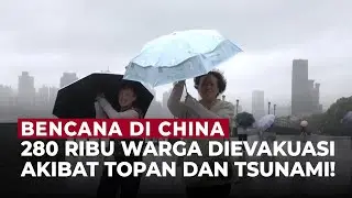 Topan dan Tsunami Ancam Shanghai: Ratusan Ribu Orang Dievakuasi, Penerbangan Lumpuh | OneNews Update