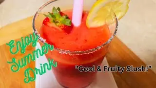 Refreshing Pineapple Strawberry Slushy Recipe| Tropical Pineapple Strawberry Slush at Home|