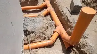 bathroom drain line and WC pipe fitting and mainhole American system #smartwork #plumbing #hardwork