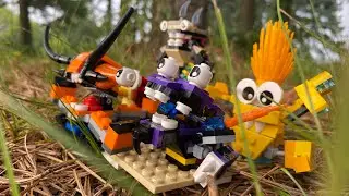 Barnyard “Cliff Surfing” recreated with Lego Mixels. Revamped and redone