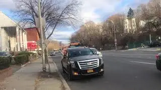 BEE-LINE BUS ORION V SCHOOL TRIPPER Route 470 To GETTY SQUARE#674 YONKERS AVE HAPPY HOLIDAYS OBI DC