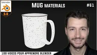 #61 | SHADER PROCEDURAL DU MUG - Apprendre Blender en 100 vidéos [TUTO FR]